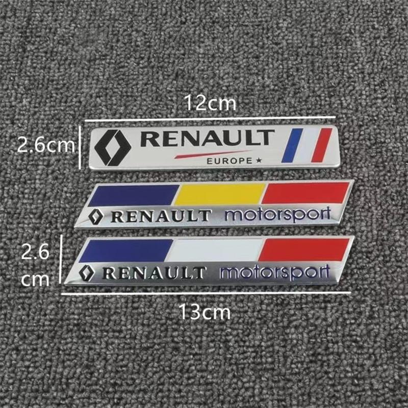 3D Car Metal Emblem Badge Car Body Trunk Badge Stickers Decal For Renault Megane 2 3 4 Twingo Clio Talisman Captur Trafic Kwid T111