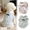 Cute Puppy Pattern Dog Sleepwear Breathable Pet Home Clothes New Short Sleeve Wear  Indoor Wear