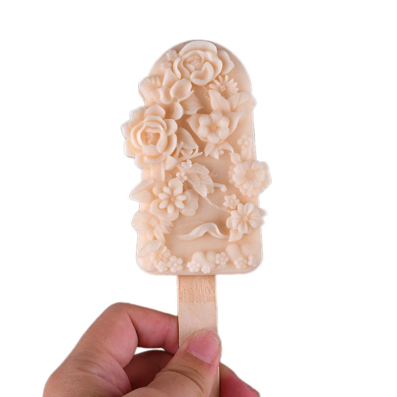 

Формы для эскимо из домашнего мороженого - Элегантный цветочный силиконовый дизайн для легкого извлечения