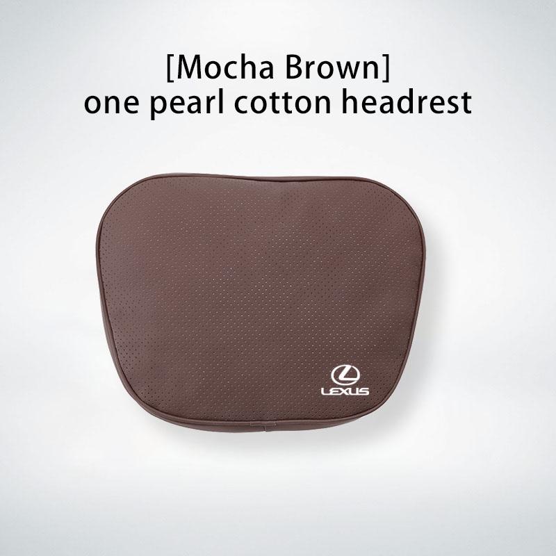 AIT1 Leather Car Seat Headrest Neck Pillow Lumbar Support For Lexus F SPORT LBX NX RX 350h 450h ES UX 300e GS IS LS LX CT LC RC GX460