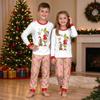 Christmas Print Crewneck Top and Jogger Pants Set Holiday Two Piece Loungewear Outfit