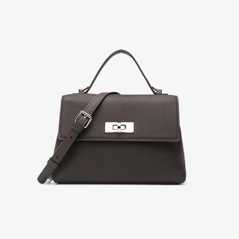 Niche 2025 New Kelly Bag Single Shoulder Premium Oblique Span Bag First Layer Cowhide Handbag Soft Leather Versatile Women's Bag