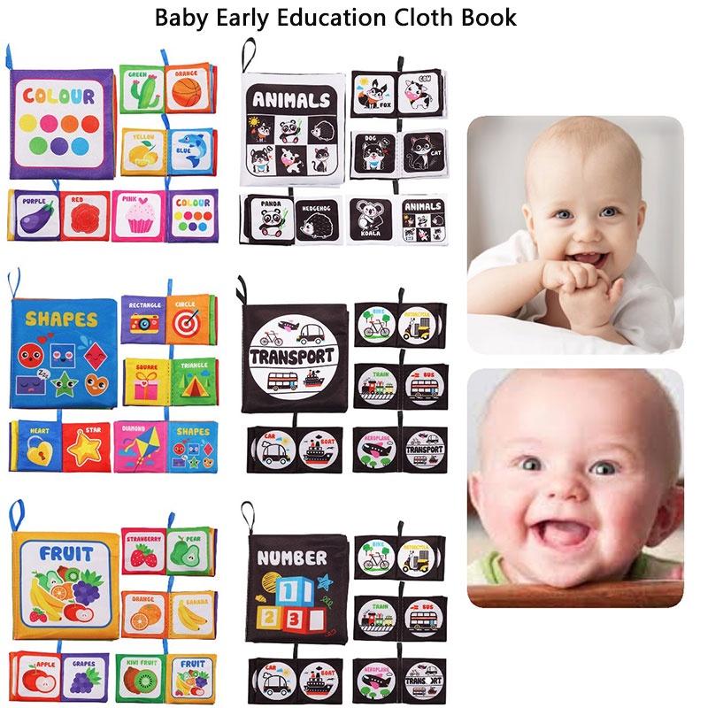 Durable Washable Children's Cloth Book Toy Set For Early Learning And Interactive Play Tear-resistant And Sound-producing