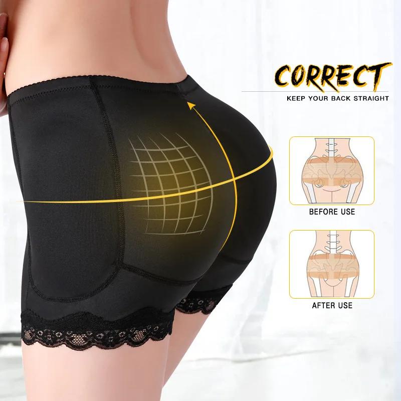 Padded Butt Lifter Corrective Underwear Butt Enhancer Body Shaper Modeling Strap Fake Hip Shapwear Underwear Push Up Panties