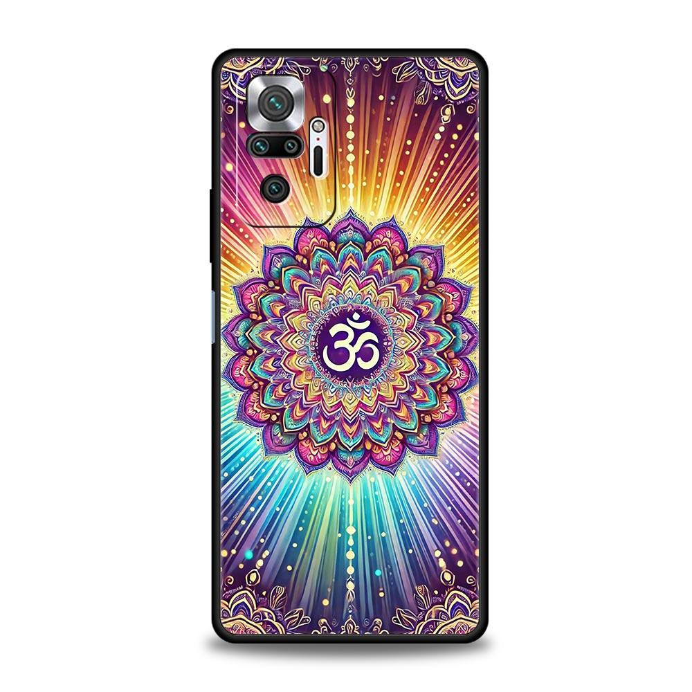 

Indian Pattern Mandala Phone Case Cover for Redmi 14C 10C Note 15 14 13 12 10 11 K40 Pro Plus 5G Shockproof Soft TPU Shell Bags Note 12 4G