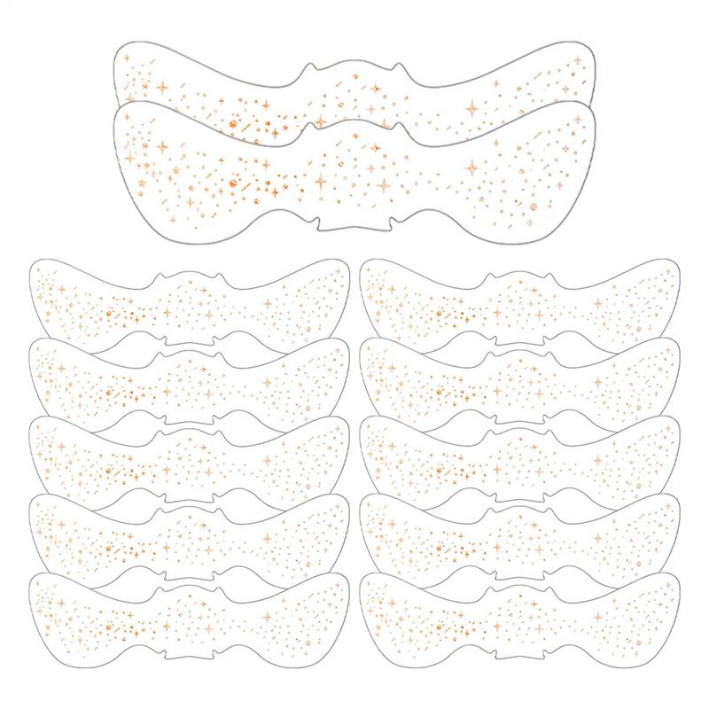 12Pcs Glitter Freckles Stickers Tattoo On Face Festival Accessories Glitter Bright Fake Freckles Temporary Tattoo Stickers