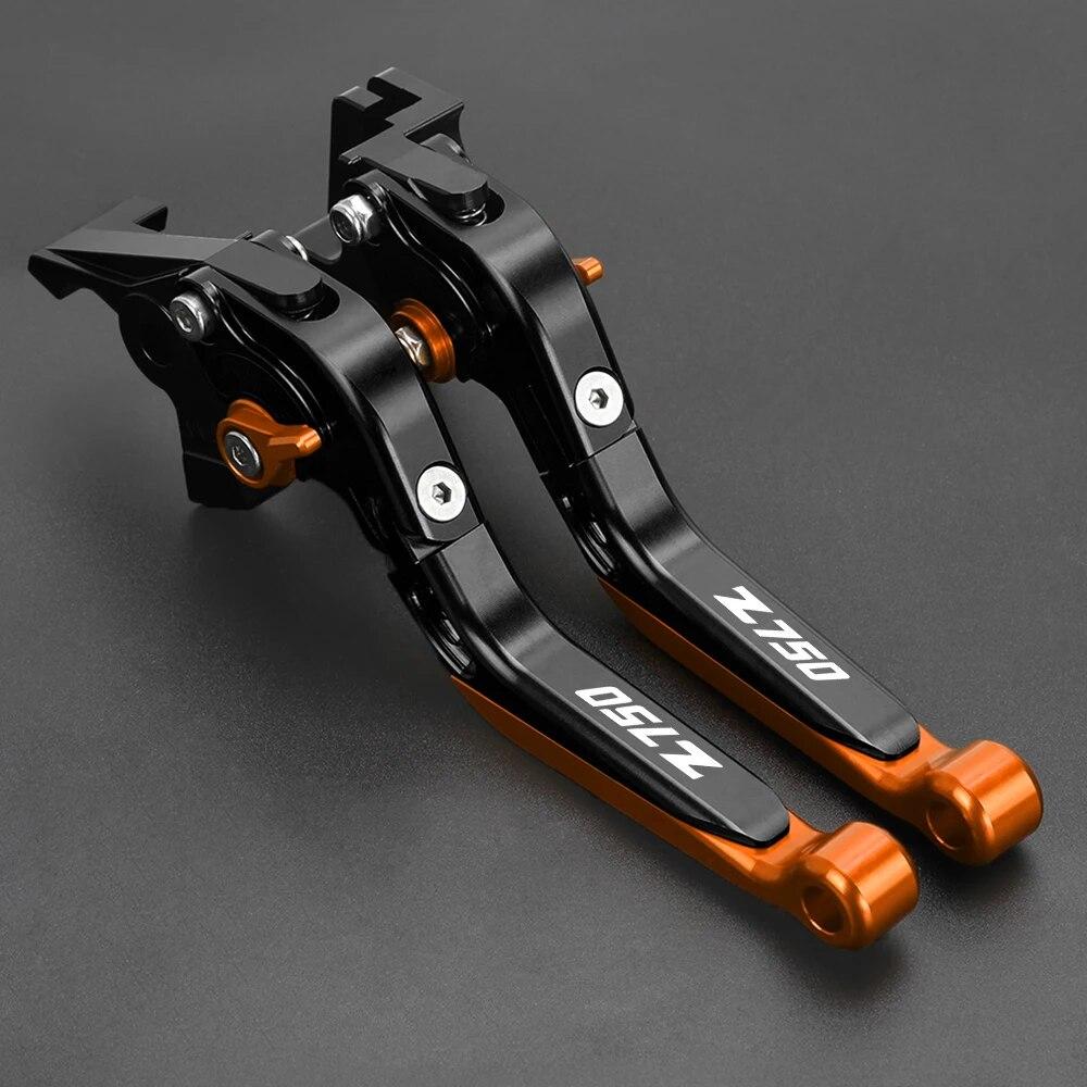 2011 2010 2009 2008 Motorcycle Brake Handle Clutch Lever CNC Aluminum Adjustable Clutch Brake Levers FOR Kawasaki Z750 2007-2012