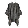 Women's Retro Ethnic Style Thickened Scarf Shawl Cape for Autumn & Winter