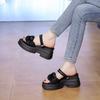 Thick-soled Slope Heel Two Wearing Sandals Women's Summer 2025 New Outer Wear High-heeled Slippers Heightened Soft-soled Beach Cool Slippers