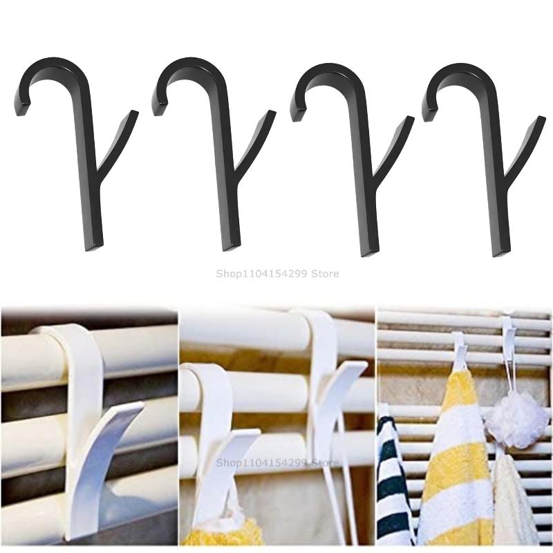 Hanger Clips Storage Bathroom Shower Towel Holder Hanger Heated Radiator Hooks Clips Storage Racks Clothes Scarf Hanger Hooks