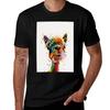 Llama Watercolor Art Work Alpaca TShirt Large Size Casual Short Sleeve Top