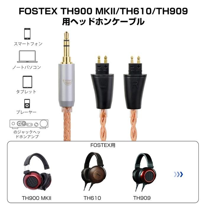 okcsc ZT16 Headphone Cable for TH909 – Replacement Cable, 16-Core Pure Copper, 1.5m, 3.5mm, Compatible with FOSTEX