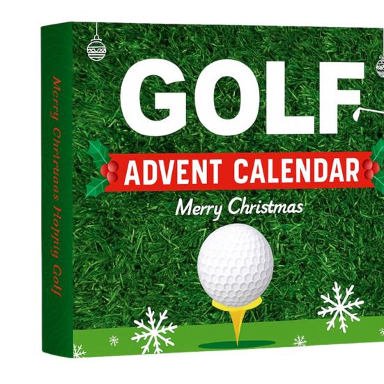 Golf Advent Calendar 2025 for Men Teen Boys 24 Days Christmas Countdown Calendar with Golf Balls Tees Ball Markers Holiday Gift for Dad Husband