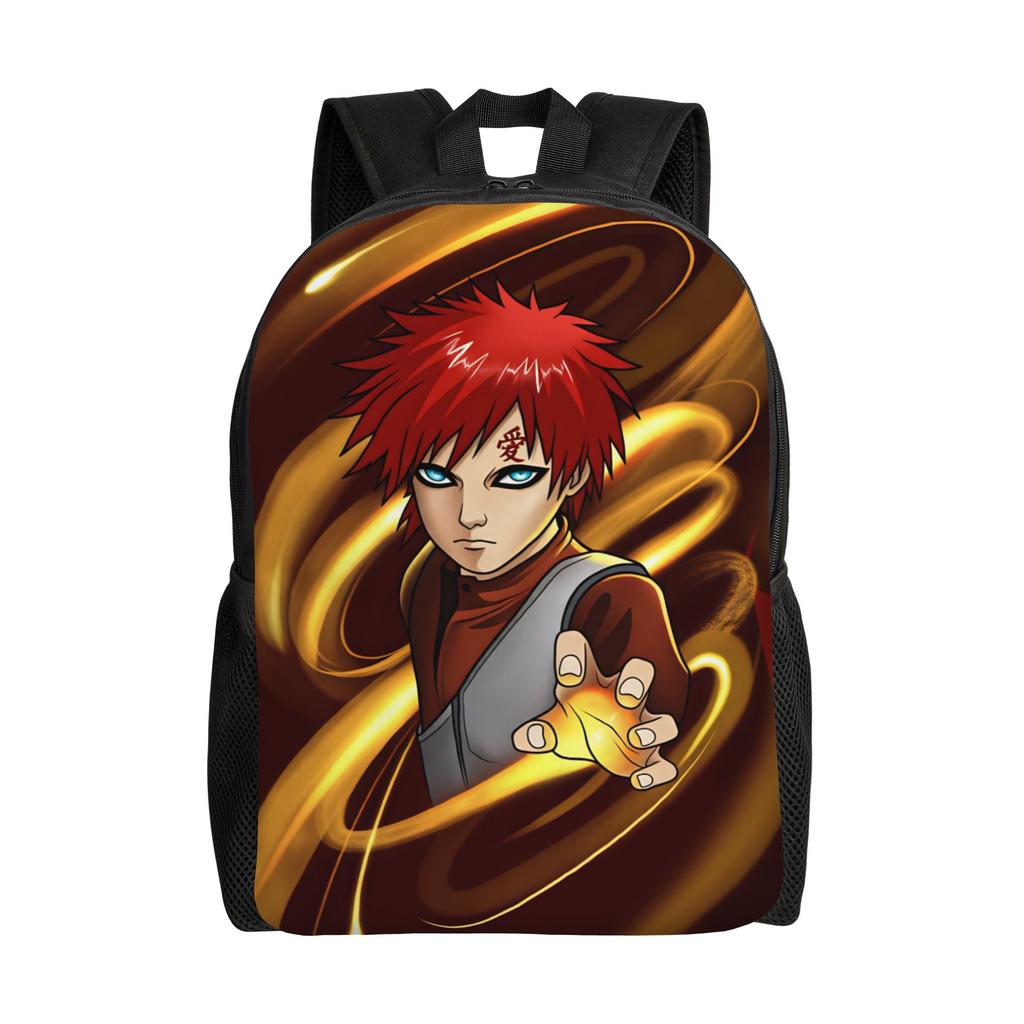Uzumaki Gaara Kurama Shukaku Backpack Sport Backpacks Boy Design Print School Bags Leisure Rucksack