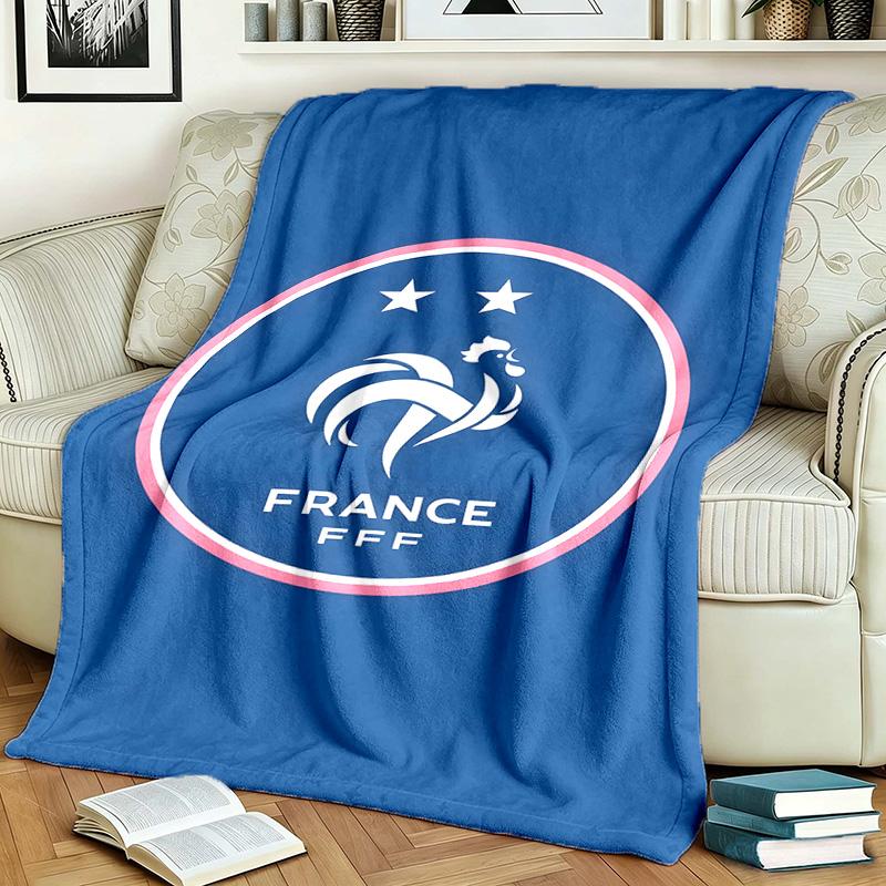 France National Football Team Theme Personalized Outdoor Flannel Blankets Soft And Suitable For All Seasons Perfect For Sofas Beds And Camping