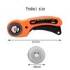 For DIY Leather Craft Orange Round Hob Fabric Leather Craft Wheel Cutter Rotary Cutter Tools with Blade and A4 Cutting Board