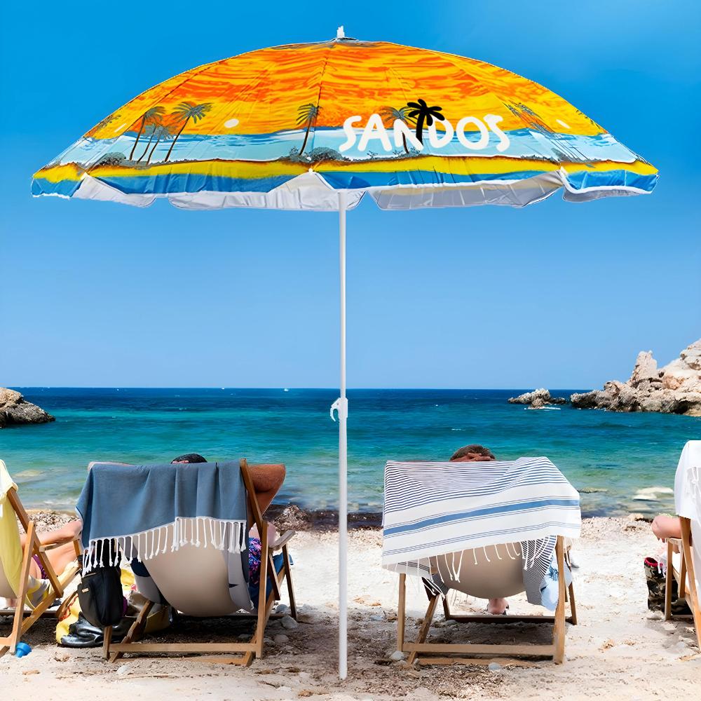 Sombrilla de jardín para playa - estampado de playa