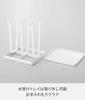 Yamazaki Glass Tower 2847 Stand, Slim, White,
