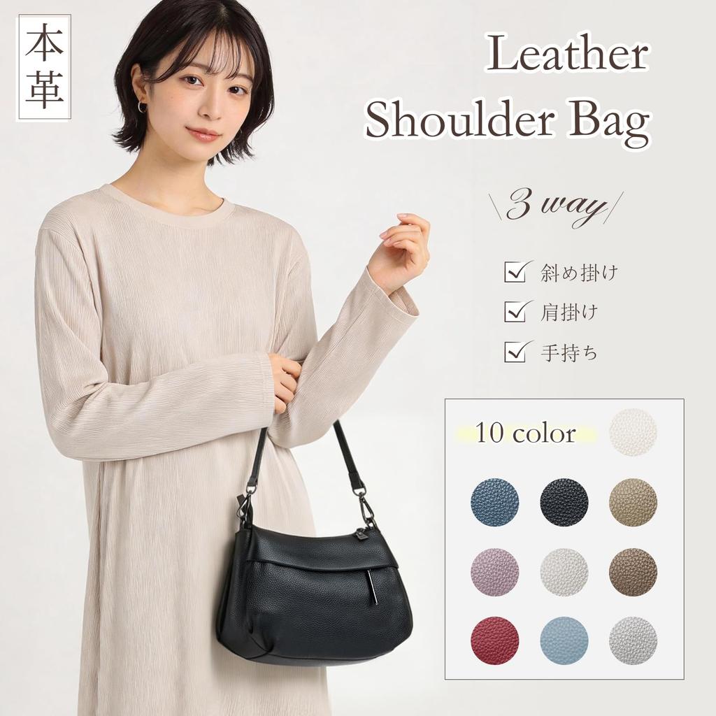 MFFOR Echte Leder Schulter Crossbody Schultertasche mit Reißverschluss Groß Beliebt für Pendler Damen Tasche, 2-Wege, Tasche, Handtasche, Tasche, Tasche, Tasche,