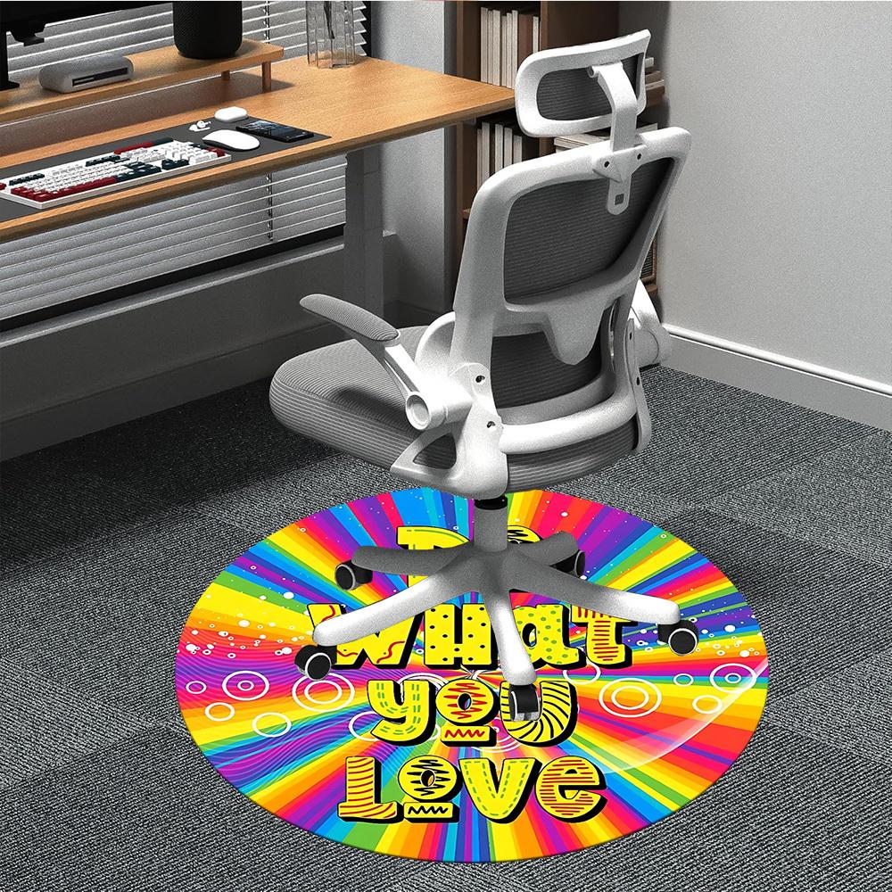 

1pc Love Passion Carpet for Office, Non-slip, Soft and Durable Office Rug, Perfect for Office yy260128092 80cm by 80cm