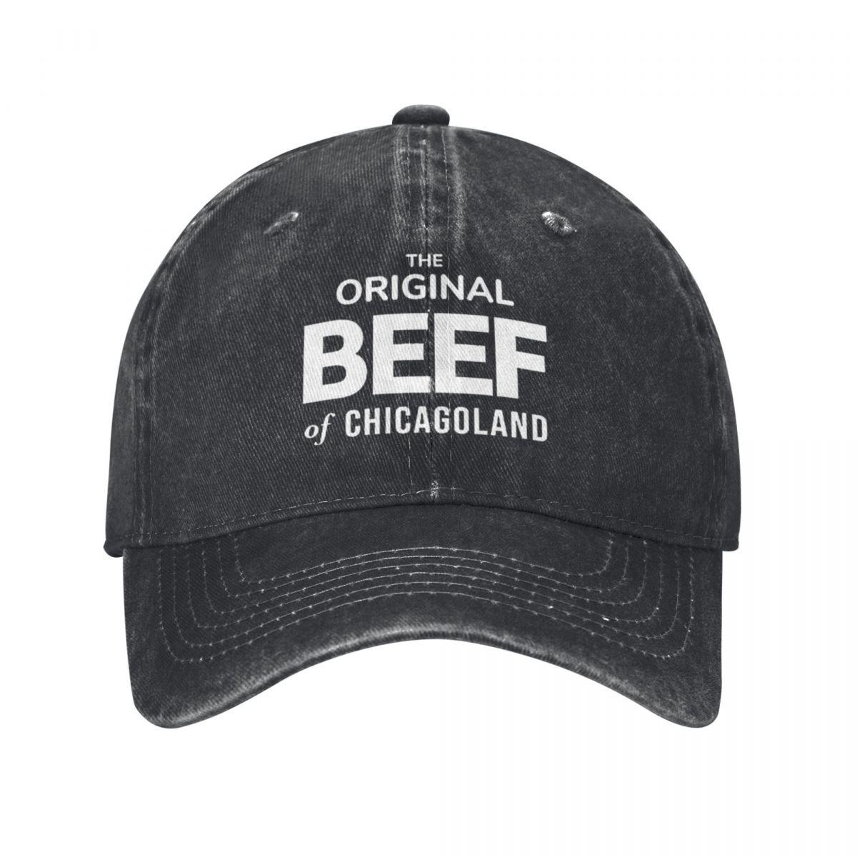 

The Original Beef Of Chicagoland Baseball Caps for Men Women Distressed Washed Snapback Cap The Bear Tv Show Golf Hats Cap One Size