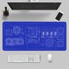 Larger Mousepad CPU Artistic line design Style Gaming Keyboard Computer 600x1200mm Desk Mat Accessories Game Mause Ped Office
