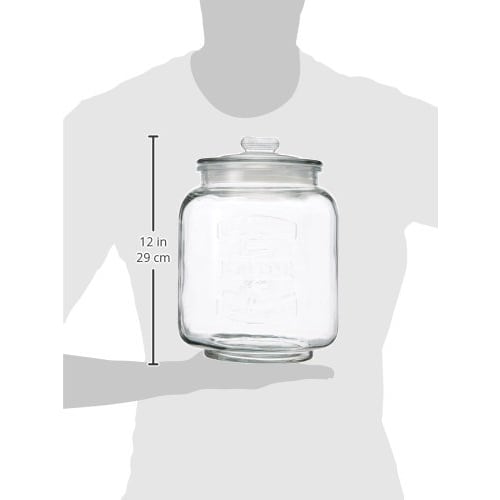Living Glass Jar, Canister, Glass Cookie Jar, Antique, Large, 7.0L, Diameter 21cm x Height 30cm, Product Number: 703947