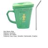 Funny Toilet Coffee Mug Novelty Shaped Mug Squatting Pan Ceramic Water Cup with Straw Adult Humor Gift for Office Home Use