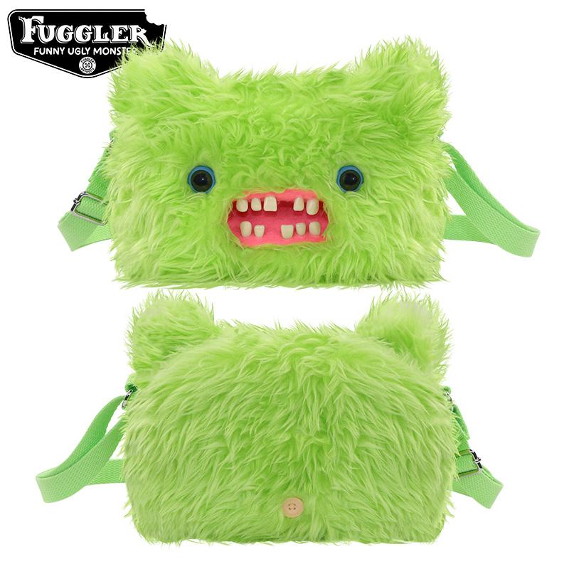 Fugglers Plushies Crossbody Bag Fuggler Mr Buttons Screech Black Monster Stuffed Plush Shoulder Bag Birthday Doll Gifts