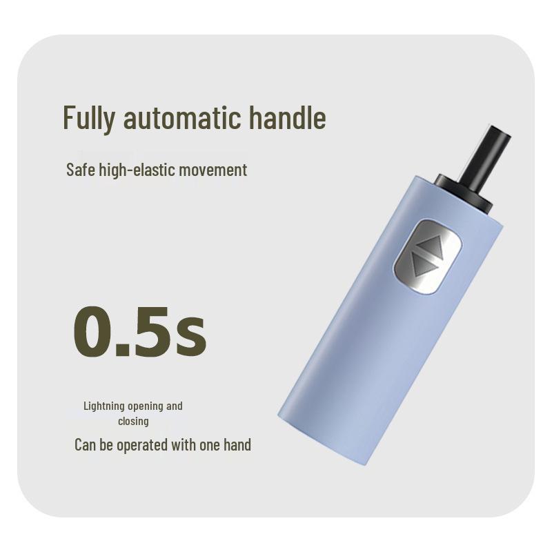 Guarda-chuva de Sol UV de Vinil - Guarda-sol de Dobra Automática para Todo o Tempo com Proteção Solar