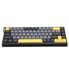 Wired Computer Keyboard Quiet Anti Ghosting RGB Backlit Slim 68 Keys Keyboard Scissor   for Work Gaming