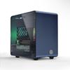 Caixa ElectroCookie Raspberry Pi 5, Caixa Mini Torre de Alumínio com Ventoinha de Refrigeração e Luz Ambiente que Muda de Cor (Azul)
