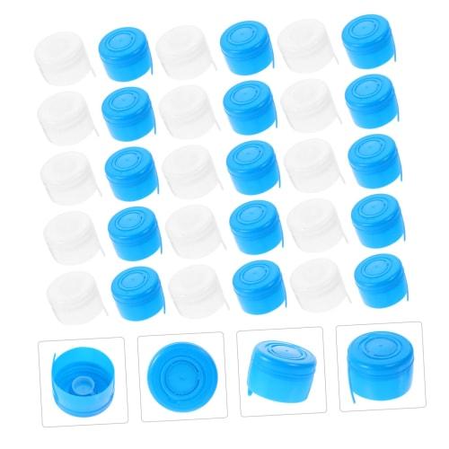 OUNONA 40-Piece 5 Gallon Water Bottle Caps, Reusable Water Jug Lids, Replacement Water Jug Lids for Portable Water Bottles, Bucket Lids, Reusable Jug
