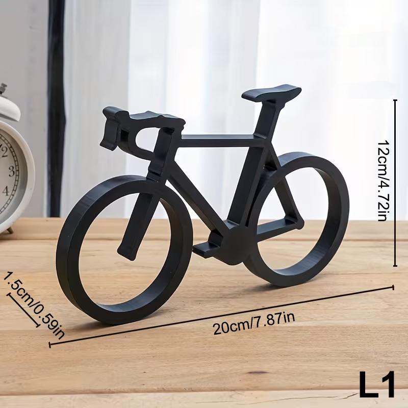 Modern Bicycle Sculpture Minimalist 3D Printed Bike Art Home Decor Accent Cycling Statue for Table Living Room