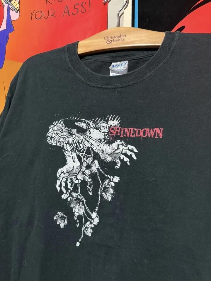 Remake 2000s Shinedown Band T shirt Heavy cotton tee S-5XL BT1130 Unisex T-Shirt