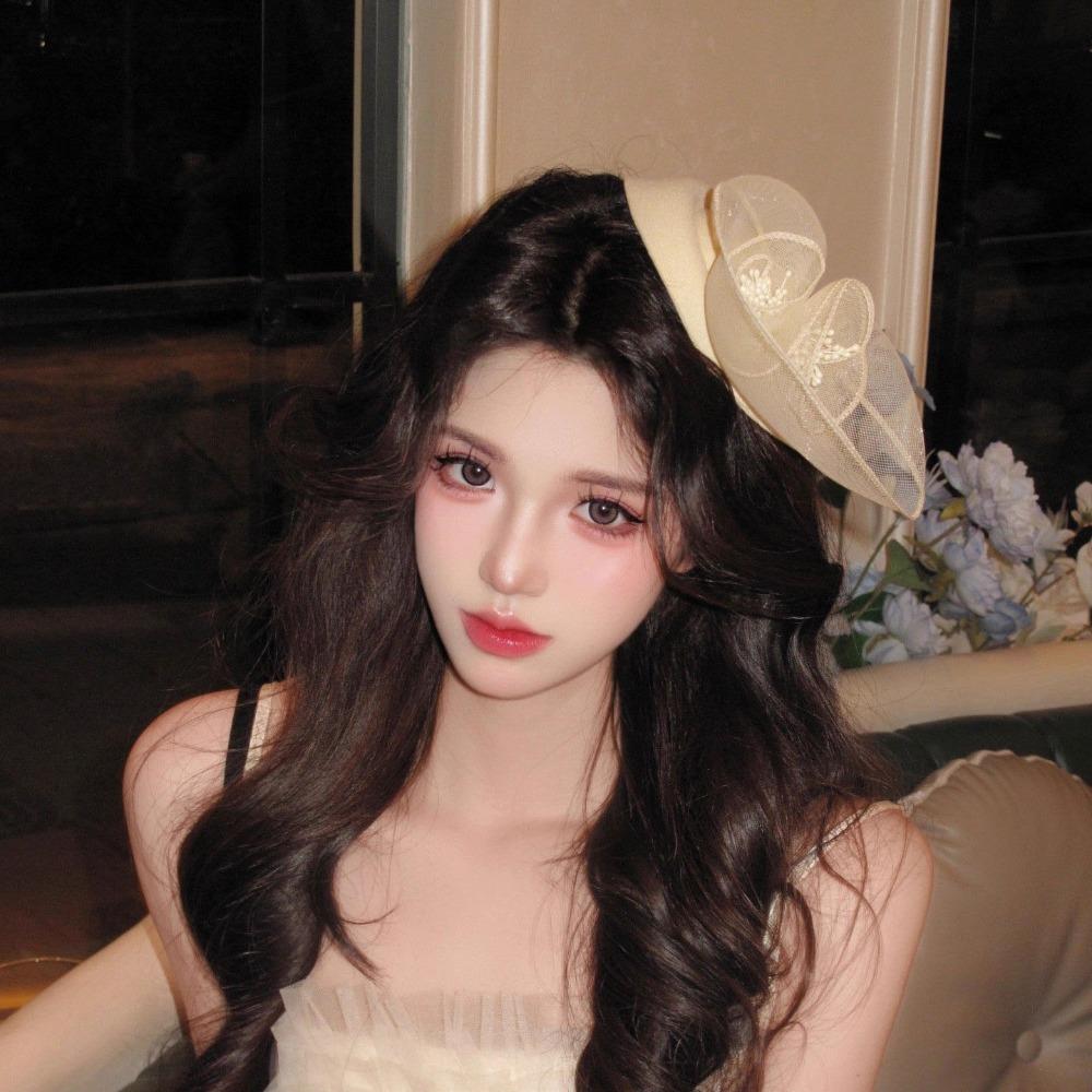 Sweet Feathers Fascinator Hat Flower Funeral Headdress Fashion Veil Hat Headwear Lady/Bride