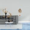 Reindeer Elk Resin Metal Sculpture Figurine Animal Statue Nordic Creative Ornament Abstract Deer