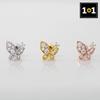 [1+1] Surgical Pin Cubic Piercing Petit Fly 3 Types, Choose 1, One Side Sale