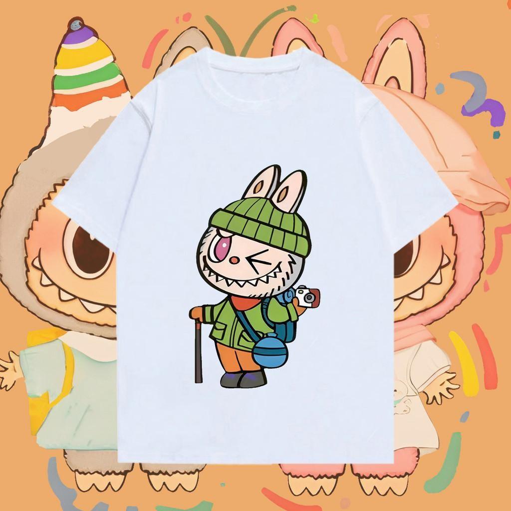 Labubu cartoon print short-sleeved t-shirt unisex top