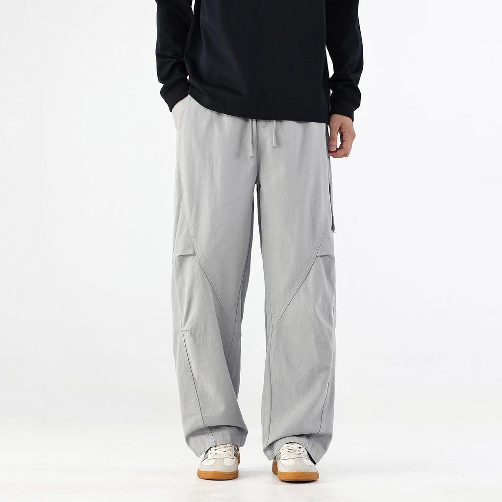 Mountain Overalls Men's Spring and Autumn New American Trendy Brand Wide-leg Pants Loose Straight Large Size Casual Pants