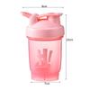 350ml Sports Water Cup with Shaker Balls Leak Proof Drink Shaker Bottle Whey Protein Powder Mixing Bottle Fitness Gym Shaker Cup