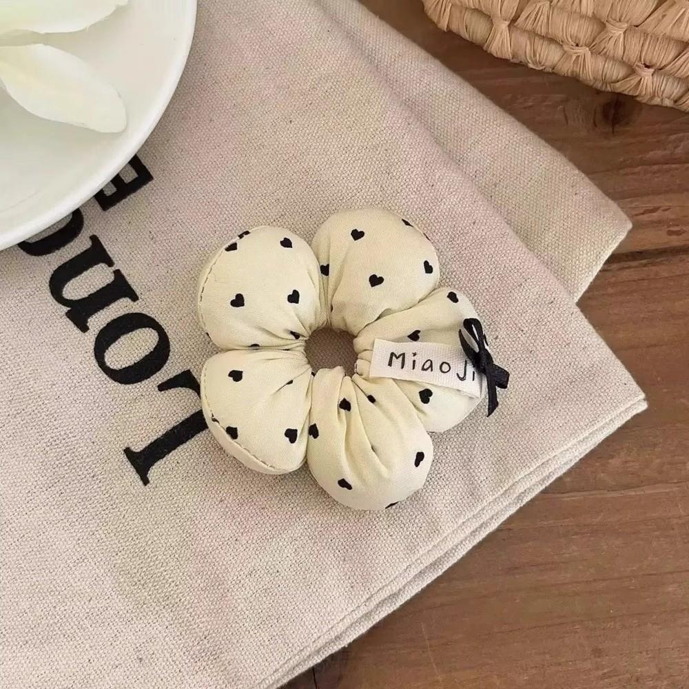 Ornament Hair Band Elastic Hair Tie Ring New Flower Scrunchies  Daily Accessories
