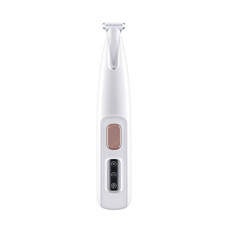 Ny hundepotetrimmer med LED-lys Helt vanntett kjæledyrhårtrimmer med LED-skjerm Hundeklipper for pleie 18 mm utvidet blad
