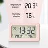 Electronic Clock Featuring Large LCD Display and Accurate Temperature Humidity Meter Sensor