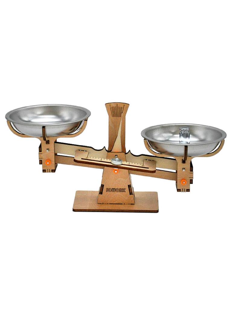 Handmade DIY Tray Balance Scale Kit for School Science Experiments