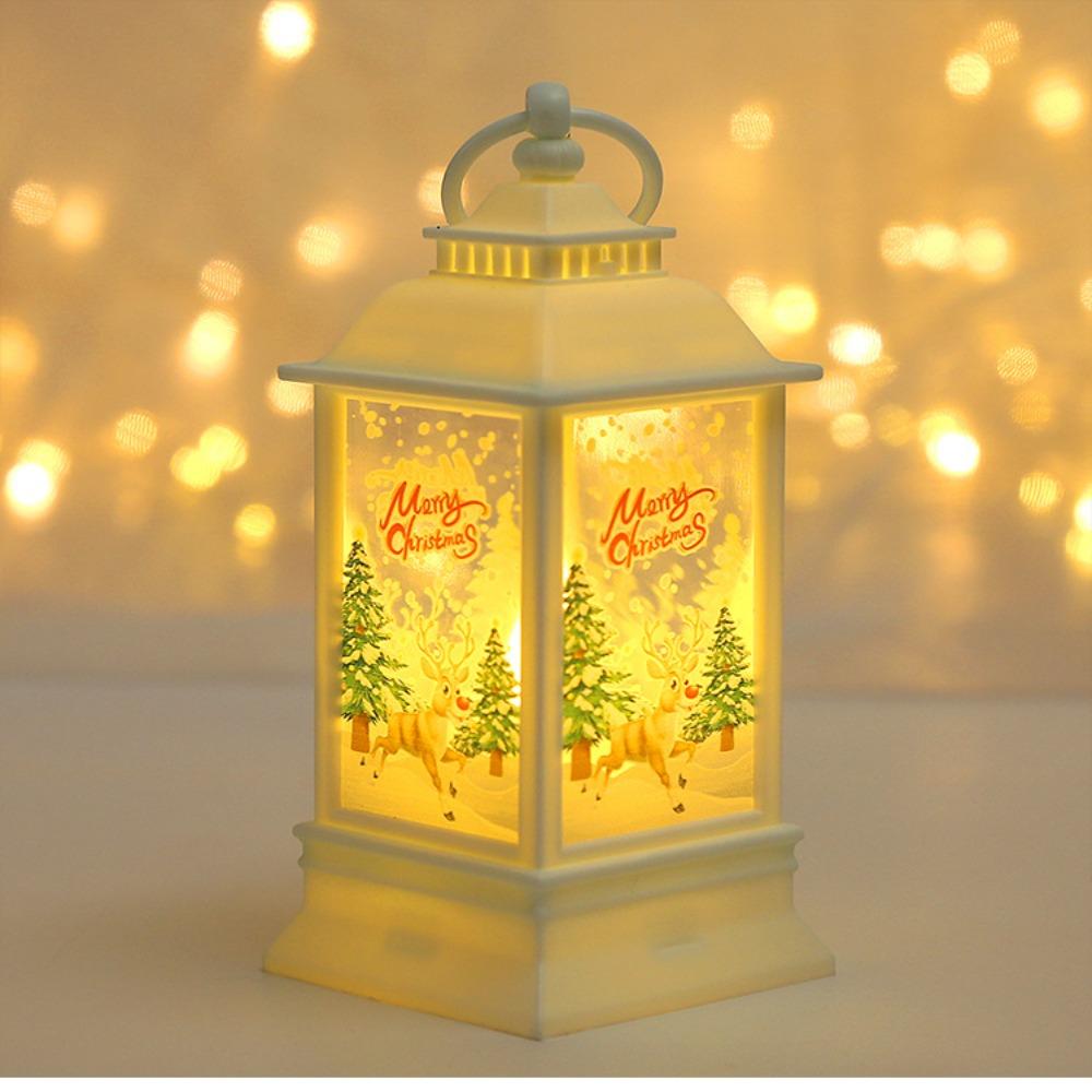 Vánoční stromeček Vánoční svícnová lampa Santa Santa Závěsná lampa Vánoční větrná lampa Kid Gift