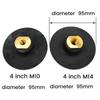 A84E-Rubber Backing Pad Polishing Grinding Disc Holder For Angle Grinder M14 Abrasive Self-Adhesive Grinding Backing Pad 3In Dur