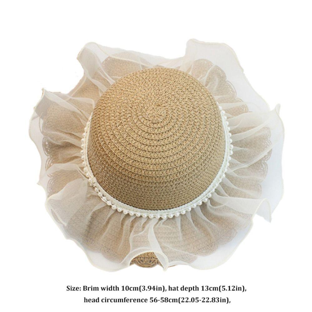 Sun Protection Sun Hat Wide Brim Beach Hat Fashion Straw Hat  for Women