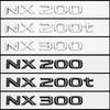 FOR Lexus ES200 ES260 IS250 GS300 GX400 NX300 RX350 RX450h LX570 LM350 LS600h Rear Trunk Logo ABS Modified Upgraded Letter Logo