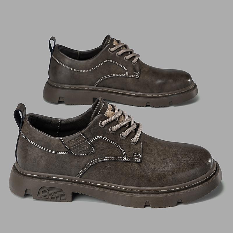 

Высококачественные мужские короткие ботинки на шнуровке. Модная мужская обувь класса люкс. Модная мужская обувь для работы в офисе и вечеринок на открытом воздухе. 44 хаки